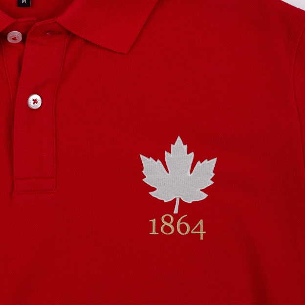 Canada 1864 Heritage Pure Cotton Polo - Red