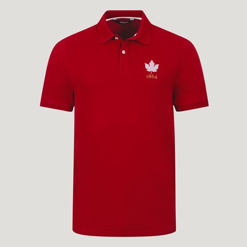 Canada 1864 Heritage Pure Cotton Polo – Red