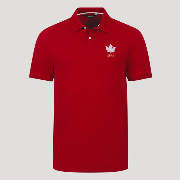Canada 1864 Heritage Pure Cotton Polo - Red