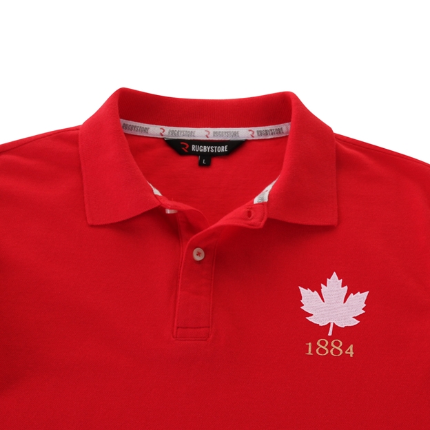 Canada Mens 1864 Origins Polo Shirt Red - Maple Leaf