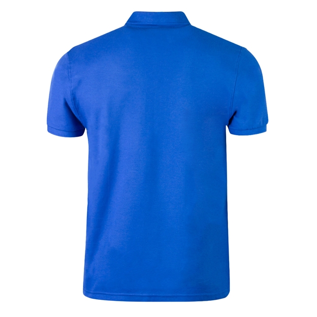 France Mens Classic Polo Shirt Royal - Back View