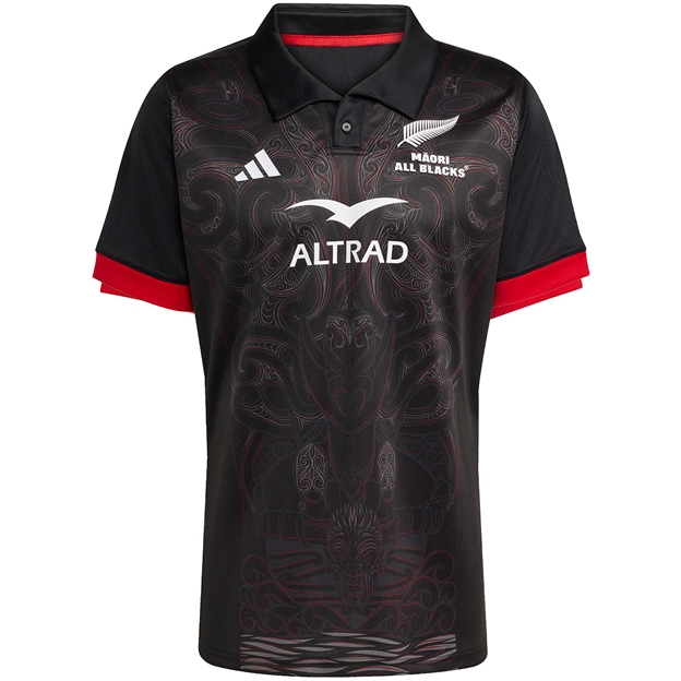 Maori All Blacks Mens Home Rugby Shirt 25/26 - Front