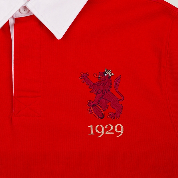 Spain 1929 Adults Heritage Rugby Shirt Red - Badge Close-up