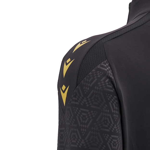 Wales Kids Training 1/4 Zip Top - Black 2025 - Sleeve