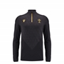 Wales Kids Training 1/4 Zip Top - Black 2025 - Front 