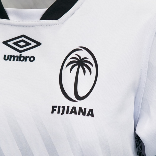 Fiji Womens WRWC 2025 Home Rugby Shirt White - Fiji Rugby Logo Print