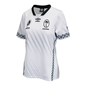 Fiji Womens WRWC 2025 Home Rugby Shirt White - Front