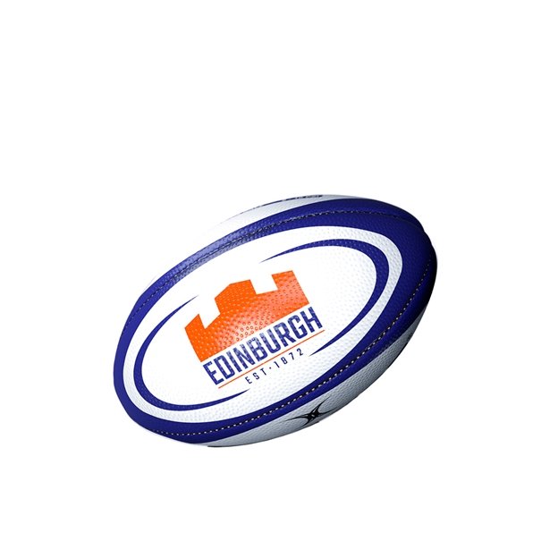 Gilbert Edinburgh Replica Rugby Ball Mini - Front
