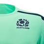 Scotland Mens Training Poly Shirt Green Short Sleeve 24/25 - SRU 