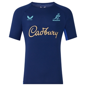 Australia Mens Performance T-Shirt 26/27 Beacon Blue - Front