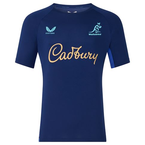 Australia Mens Performance T-Shirt 26/27 Beacon Blue - Front