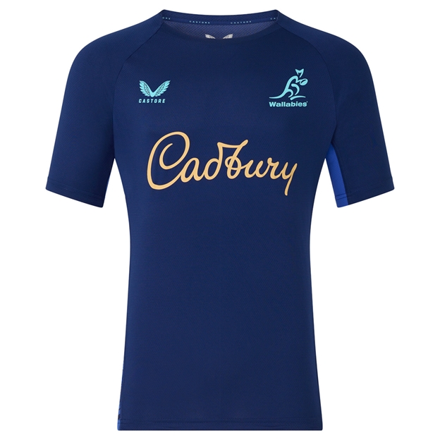 Australia Mens Performance T-Shirt 26/27 Beacon Blue - Front