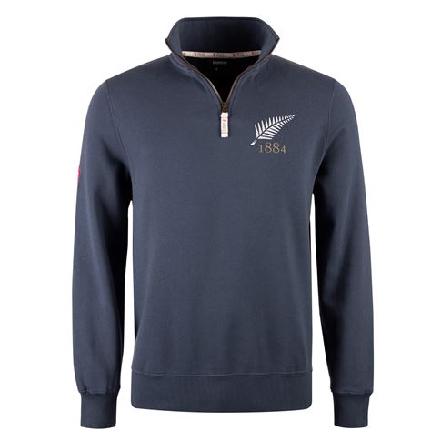 R1823 New Zealand 1884 Quarter Zip Top - Petrol Blue R1823 New Zealand 1884 Quarter Zip Top - Petrol Blue