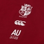 British & Irish Lions Mens Tour'25 T-Shirt Red - Crest 