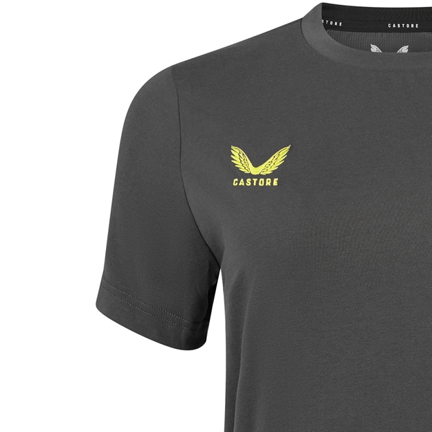 Bath Womens Off Pitch T-Shirt 26/27 Gunmetal - Castore Close-up