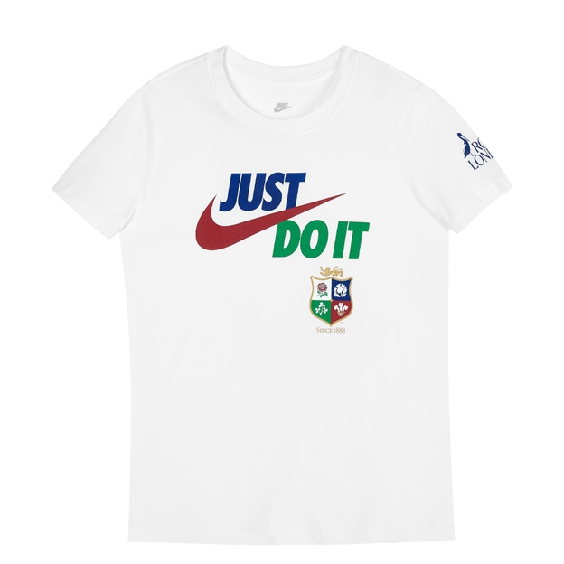 British & Irish Lions Womens Travel T-shirt 2027 white - Flat