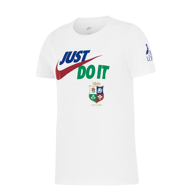 British & Irish Lions Womens Travel T-Shirt 2027 - White - Front