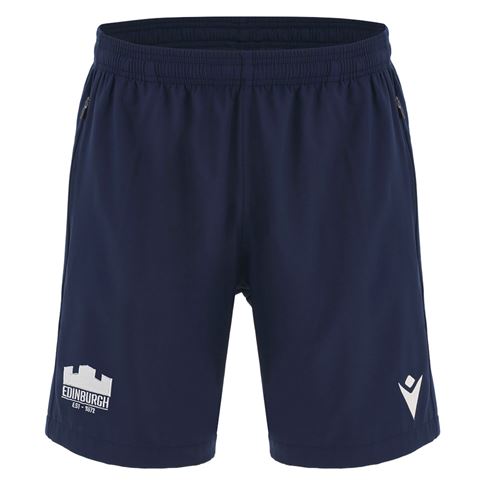 Edinburgh Mens Training Bermuda Shorts 25/26 Navy - Front Edinburgh Mens Training Bermuda Shorts 25/26 Navy - Front
