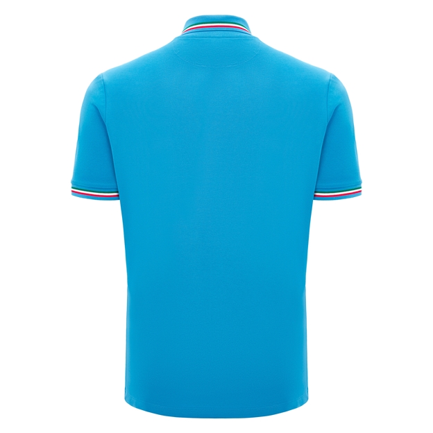 Italy Mens Polycotton Polo T-Shirt - 2025 - Back