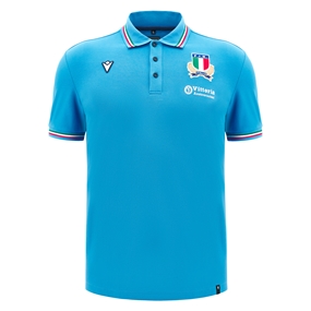 Italy Mens Polycotton Polo T-Shirt - 2025 - Front