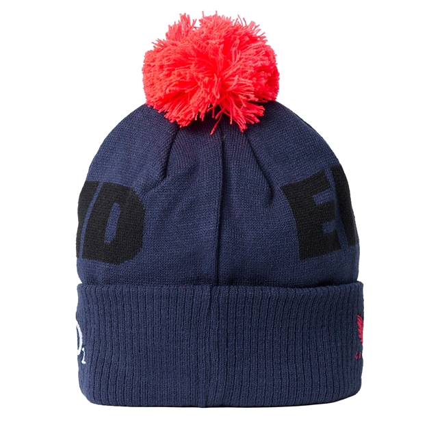 England Adults Bobble Beanie 26/27 Rhodonite - Back View