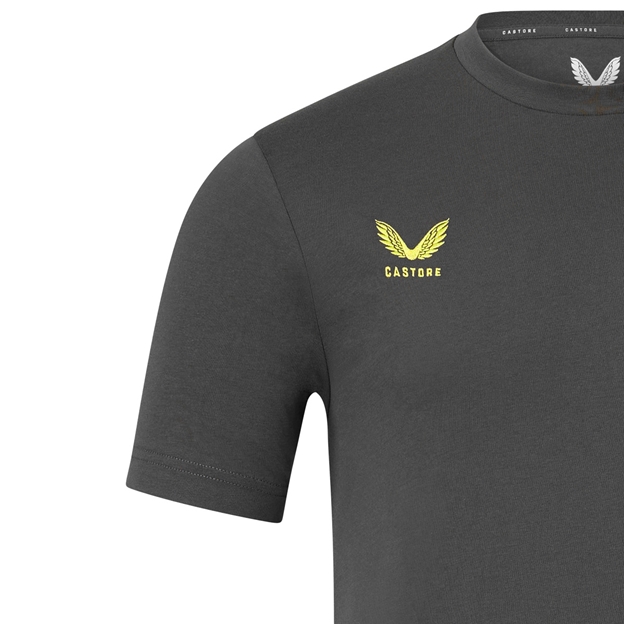 Bath Mens Off Pitch T-Shirt 26/27 Gunmetal - Castore Close-up