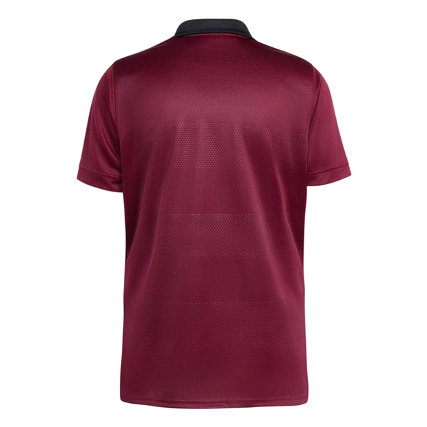 All Blacks Mens Training Rugby Shirt 26/27 Maroon - Back View