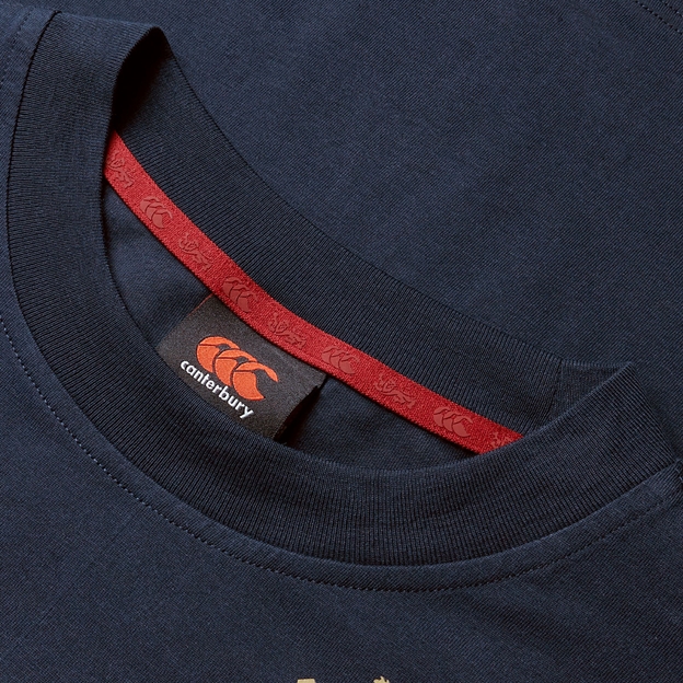British and Irish Lions Womens Cotton T-Shirt Navy - Neck
