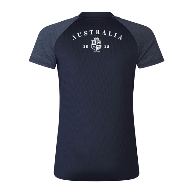 Limited Edition British and Irish Lions Womens Polo Navy - Back