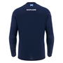 Scotland Mens Training Poly Shirt 25/26 Long Sleeve Navy - Back 