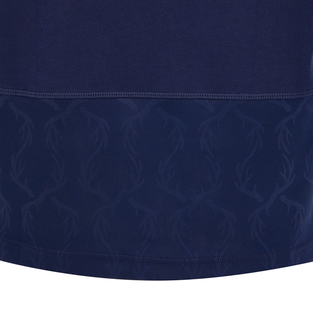 Scotland Mens Home Classic Cotton Rugby Shirt 26/27 - Stag Pattern Close-up