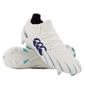 Canterbury Adults Speed Falcon 2.0 Pro Soft Ground Rugby Boots White - Front View