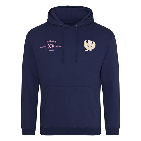 Scotland Mens Classic XV Hoodie Navy - Front Scotland Mens Classic XV Hoodie Navy - Front