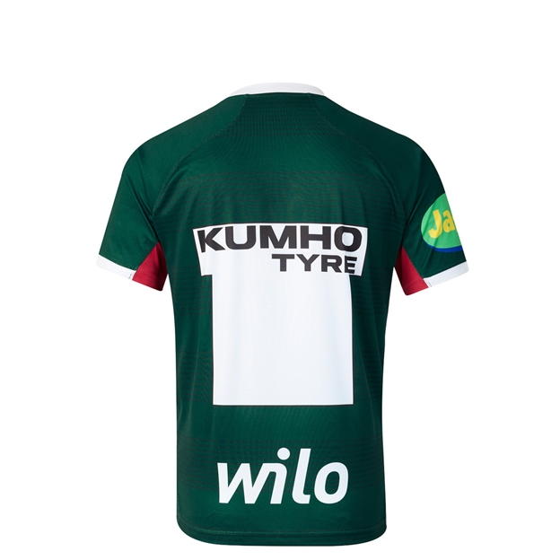 Leicester Tigers Kids Home Rugby Shirt 26/27 Botanical Garden - Back View