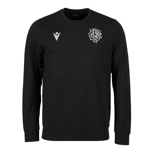 Barbarians Mens Leisure Sweatshirt 26/27 Black - Front View
