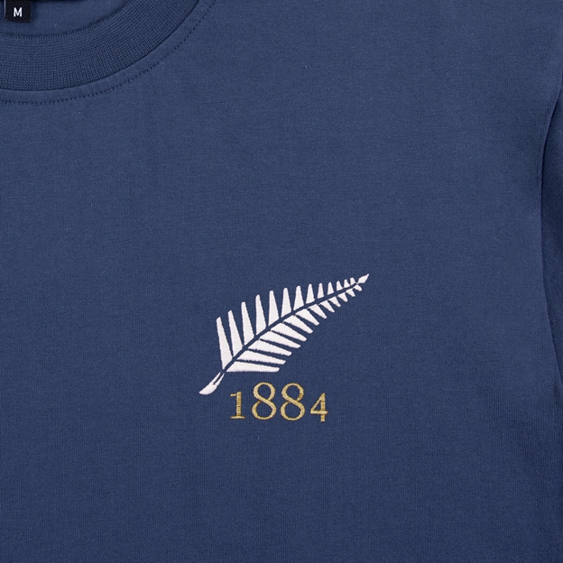 New Zealand 1884 Pure Cotton T-Shirt - Petrol Blue