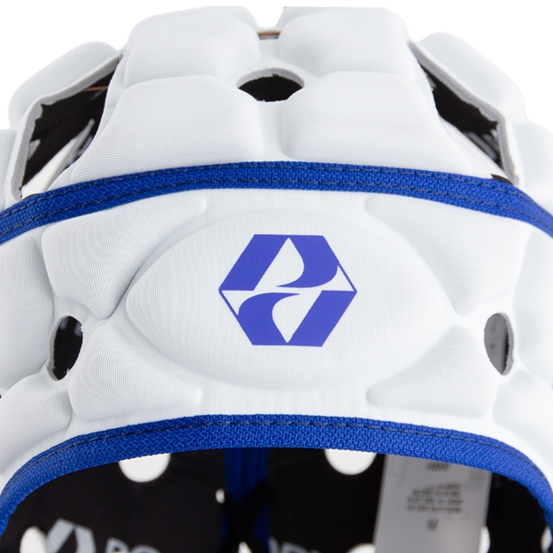 Body Armour Adults Ventilator Headguard White & Blue - Padding Detail