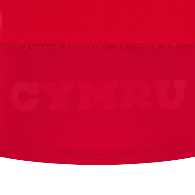 Wales Mens Home Cotton Rugby Shirt 25/26 Short Sleeve Red - CYMRU