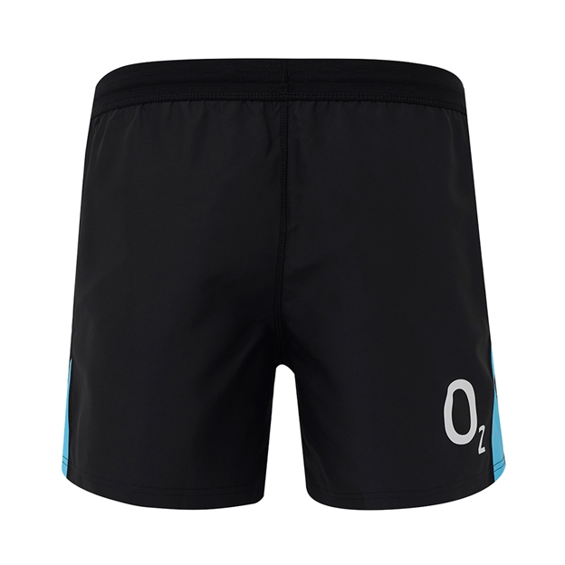 England Mens Away Rugby Shorts 25/26 Black - Back