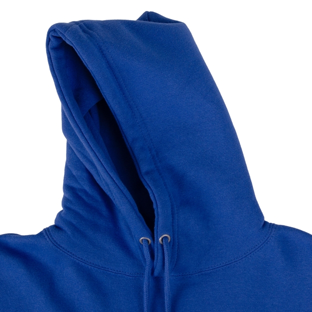 Italy Womens Classic Hoodie Royal - Hood Close-up
