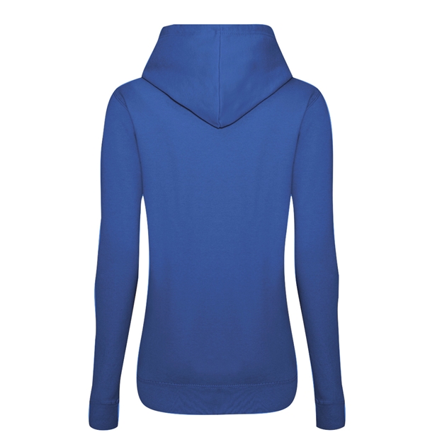 Italy Womens Classic Hoodie Royal - Back View