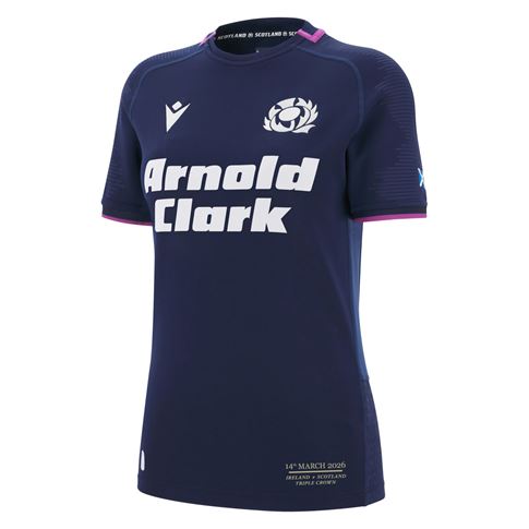 Scotland Womens Triple Crown 2026 Home Rugby Shirt 25/26 Navy - Front