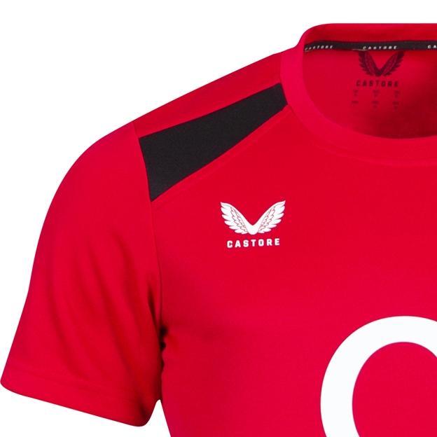 England Mens Contact Shirt 26/27 Persian Red - Catore Close-up