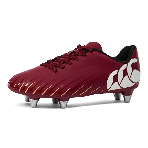 Canterbury Kids Speed Falcon SG Rugby Boots Red - Front