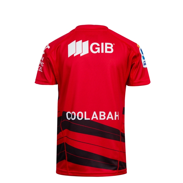 Crusaders Kids Home Rugby Shirt Short Sleeve 2025 - Back