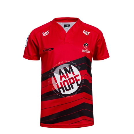Crusaders Kids Home Rugby Shirt Short Sleeve 2025 - Front
