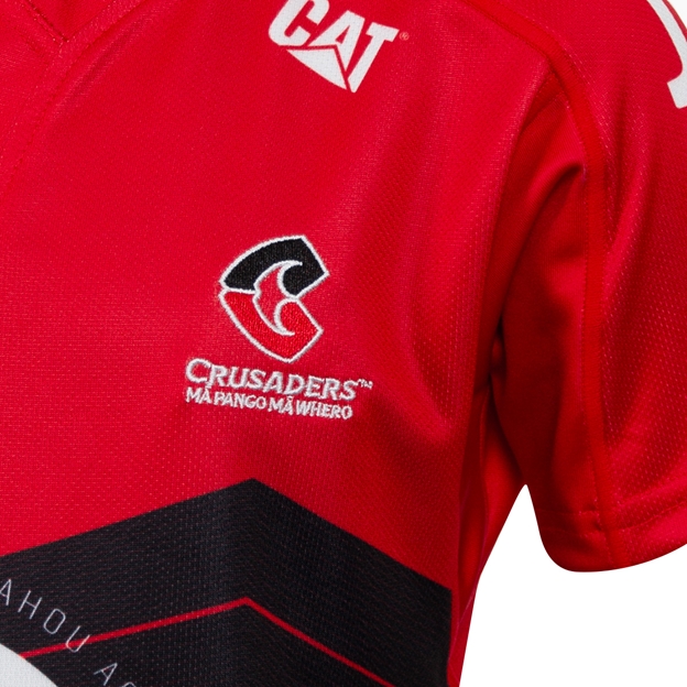 Crusaders Kids Home Rugby Shirt Short Sleeve 2025 - Logo