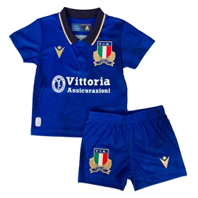 Italy Infants Home Rugby Kit 25/26 Blue - Front
