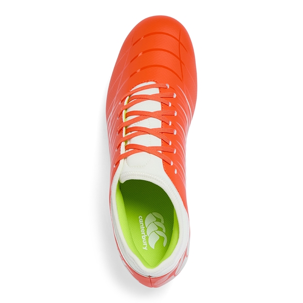 Canterbury Adults Phoenix 2.0 Team Soft Ground Rugby Boots Orange - Top