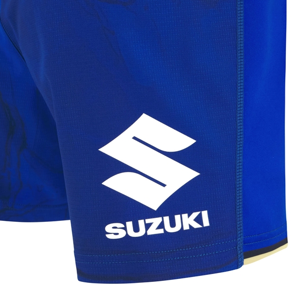 Italy Junior Home Rugby Shorts 25/26 Blue - Suzuki Sponsor